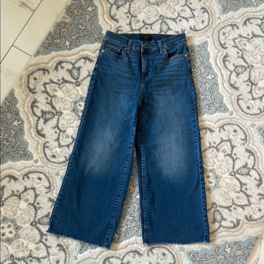 Women's Blue Wide-Leg Jeans